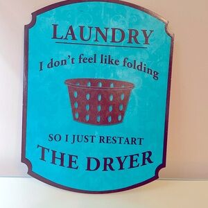 Metal :Laundry: Sign